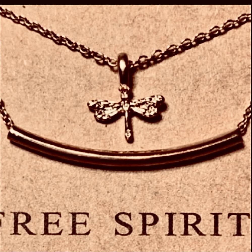 Dragon Fly Necklace adjustable length Friendship Necklace Boho Gift - Picture 3 of 4